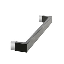 Kartell Rail, Portasciugamani in plastica, 7.5x45x4 cm, Nero lucido