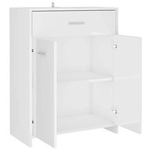 vidaXL Armadio da Bagno Bianco Lucido 60x33x80 cm in Truciolato