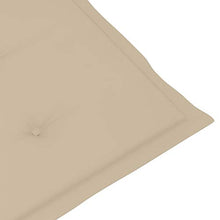 vidaXL Cuscini per Sedie da Giardino 6 pz Beige 120x50x4 cm