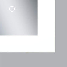 Talos - Specchio da bagno con illuminazione, 80 x 60 cm, colore: Bianco