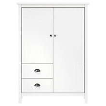 vidaXL Armadio a 2 Ante Hill Range Bianco 99x45x137cm in Legno di Pino