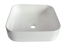1 x lavabo in ceramica rettangolare lavabo da bagno lavabo 39 x 39 cm