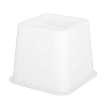 Yissone 4 Pezzi Rialzo Mobili 12X12 Cm Bianco Sicuro Durevole Divano Sollevatore per Poltrona Letto Divano Ampio Bordo Inferiore Aumentare Strumento di Sollevamento