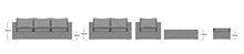 Set divano 7 posti con parapioggia in rattan, set di mobili da giardino, patio, colore marrone