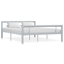 vidaXL Giroletto Grigio e Bianco in Metallo 120x200 cm