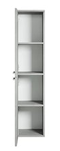 Saturnus, Armadietto da bagno, 130 cm, colore: grigio