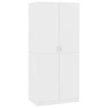 Tidyard Armadio Bianco 80x52x180 cm in Truciolato