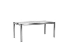 Beliani Set da Giardino Tavolo Simil Marmo 6 Sedie Tessuto Nero 180 x 90 cm GROSSETO