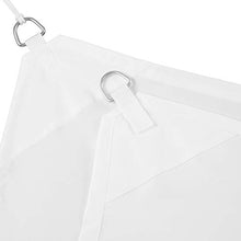 relaxdays Tenda a Vela Quadrata, Impermeabile, Anti UV, con Corde di Supporto, Terrazza e Giardino, LxP: 4x4 m, Bianca