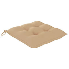 vidaXL Sedie da Giardino 2 pz con Cuscini Beige in Teak Massello