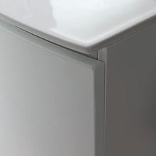 Kiamami Valentina MOBILE BAGNO CURVO SOSPESO CM 82 CON LAVABO E SPECCHIO | RIVA