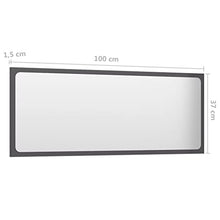 vidaXL Set Mobili da Bagno 2 pz Grigio Lucido in Truciolato