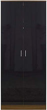 Armadio moda e prezzo, 2 armadi ordinari 5 cassetti cassetti 2 cassetti comodino, 3 pezzi di arredamento,BrownBlack