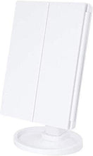 Specchio Touch Screen con 22 LED Light Light Lanciatura 3 Piegabile Specchi per vanità Flessibile Compatto