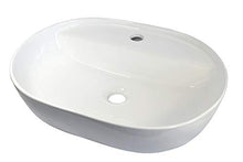 KERAMIK Lavabo ovale in ceramica, 500 x 380 x 120 mm