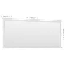 vidaXL Set Mobili da Bagno 2 pz Bianco in Truciolato