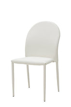 White loft, Set di 4 Sedie, Metallo, Bianco, 44x57x87 cm