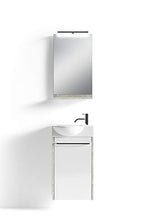 Homexperts Shine Set da Bagno, Melammina, Light Ateiler Beton, 41 x 128 x 25 cm (BxHxT)