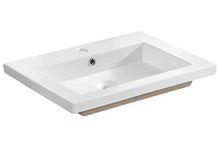 COMAD Aruba - Set di 2 lavabo, 60 cm, in legno di quercia, colore: Grigio lucido