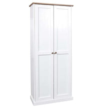 Esidra Morris A05 Armadio Anta Battente, Legno, Bianco, 84 x 37.5 x 192 cm