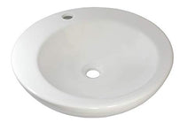 1 x lavabo in ceramica rotondo grande lavabo in ceramica 46 x 46 x 13,5 cm