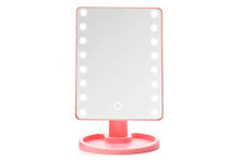 Gloriashoponline SPECCHIO DA TRUCCO ILLUMINATO 16 LED TASTO TOUCH ROSA