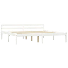 FAMIROSA Giroletto con 2 Cassetti Bianco in Massello di Pino 160x200 cm-0418