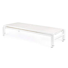 Lettino Impilabile Konnor Bianco con Ruote Cx21 Bizzotto cod.0662284