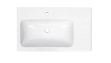 Planetmöbel Set completo di mobili da bagno con lavabo e armadietto a specchio, colore bianco