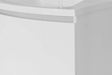 OrionShop Mobile Bagno Sospeso KAHINA da 60cm Bianco Opaco con Lavabo Specchio e Lampada LED Inclusi