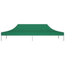 vidaXL Tetto per Tendone per Feste 6x3 m Verde 270 g/m²