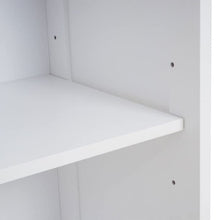 Mendler Arredo bagno serie HWC-F75 MDF bianco 30x32x196cm mobile alto