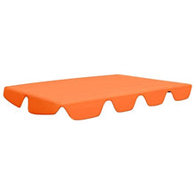 vidaXL Baldacchino per Dondolo Giardino Arancione 192x147 cm 270 g/m²