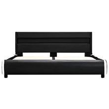 SKM Giroletto con LED Nero in Similpelle 160x200 cm (49kg)