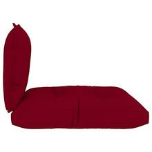 vidaXL Cuscini per Divano Pallet 2 pz Rosso Vino in Tessuto