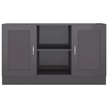 vidaXL Credenza Grigio Lucido 120x30,5x70 cm in Truciolato