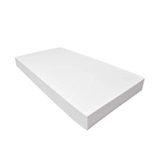 mySchaumstoff, pezzo di gommapiuma, PU RG 35/40, colore: bianco