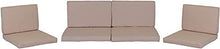 beo Cuscino Cuscino Cuscino Ricambio per Gruppi di Monaco Set Sostituzione Impermeabile Set con 8 Lounge, Spessore 5 cm, Beige Chiaro
