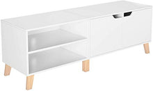 Con 2 ripiani e 2 cabinet TV Cabinet TV in legno,White