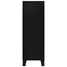 Festnight Armadio per Ufficio, Armadio Classificatore con 6 Ante Nero 75x40x120 cm Acciaio
