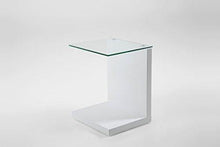 AC Design Furniture, Michel, Tavolino, Bianco, 40 x 50 x 35 cm - Arredi Casa