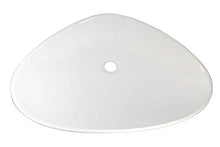 1 lavabo in ceramica ovale per bagno 59 cm L x 39 cm B