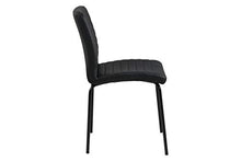 Amazon Brand - Movian Kander - Set da 2 sedie sala da pranzo, 52 x 47 x 86,5 cm, nero