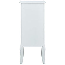 SKM Credenza con 4 Cassetti Bianca 40x30x95 cm in MDF