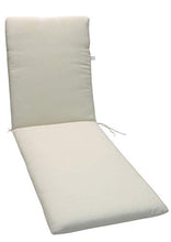 GHIOCUSCINI Cuscino, per Sdraio, per Lettino Prendisole, per Esterni,da Giardino Lunghezza CM 73+110 Larghezza CM 57cm h.6cm SFODERABILE Ecru' COT/Poly