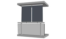 Jet-Line - Tenda a Rullo per Esterni, 1,2 x 2,3 m, Colore: Antracite