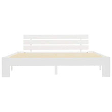 BIGTO - Struttura per letto in legno di pino massiccio, per camera da letto, stile C, colore: bianco, 180 x 200 cm
