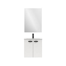 Amizuva Aneko Mobile Bagno, Legno, Bianco Lucido, 50 x 50 x 35