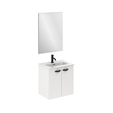 Amizuva Aneko Mobile Bagno, Legno, Bianco Lucido, 50 x 50 x 35