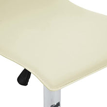 vidaXL Sgabelli da Bar 2 pz Crema in Similpelle